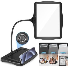 Magnifying Glass with Light and Stand, 2-in-1 LED Magnifier Desk Lamp NEW for US