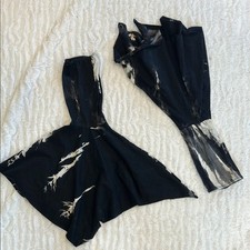 Doll kill Black and White Tie-Dye bell sleeves one size women  s arm sleeve