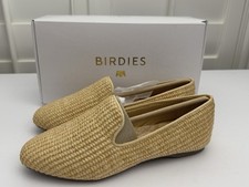   NEW  BIRDIES  The Starling  STR Flax Raffia  Loafers  Women's 5.5