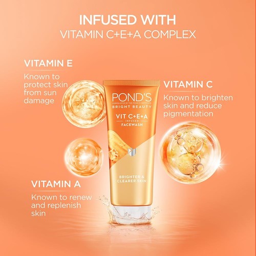 POND's Bright Beauty Anti-Dullness & Brightening Facewash With Niacinamide | For - Picture 5 of 9