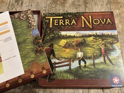Terra Nova Brettspiel Rarität Deutsche Ausgabe 2 bis 4 Spieler Vollständig Gut