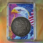 1890 S MORGAN 90% Fine Silver Dollar Custom Slab/Case SAN FRANCISCO MINT COIN $1