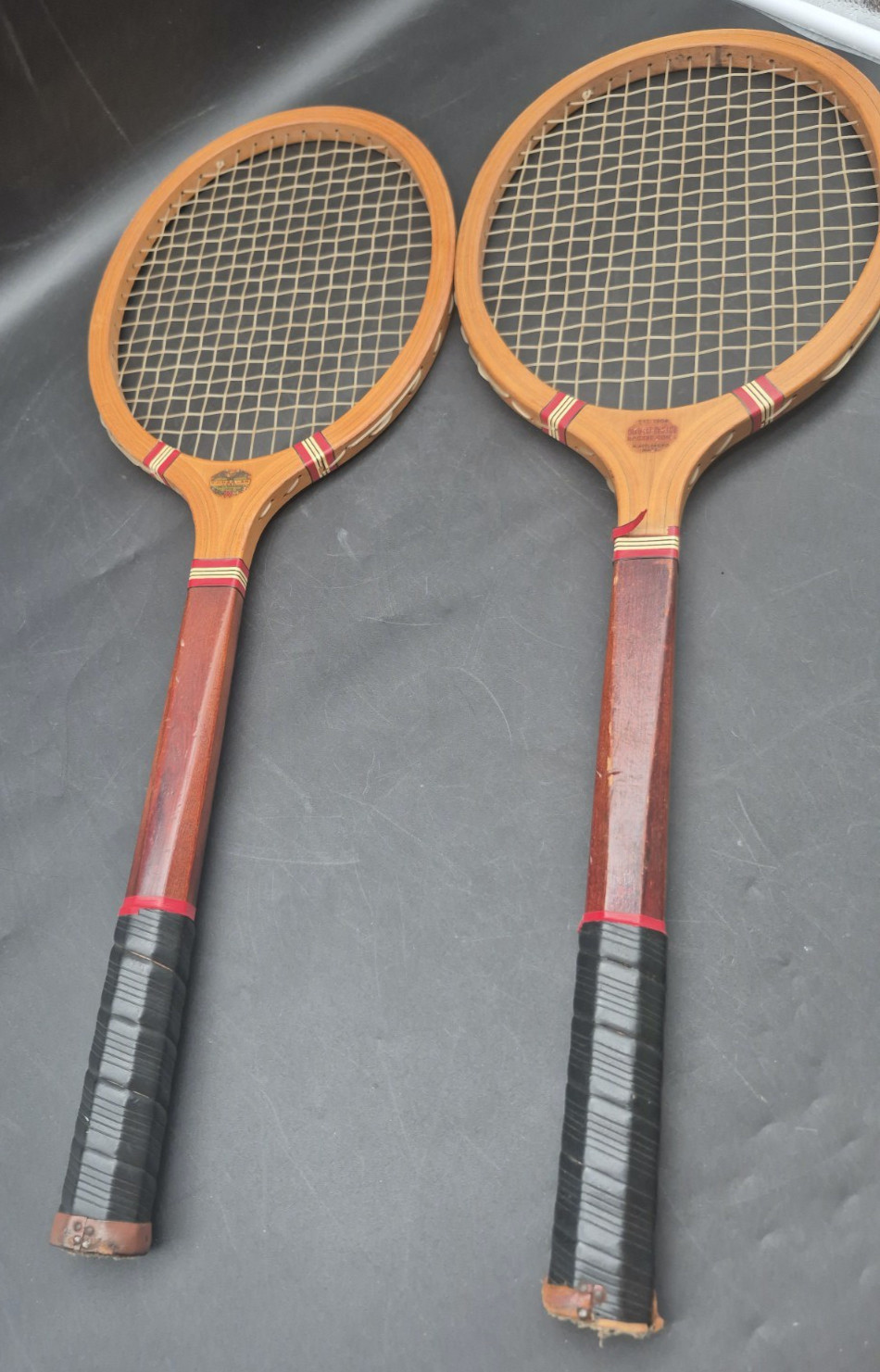 Magnan Vintage Sovereign Pair Tennis Racket 