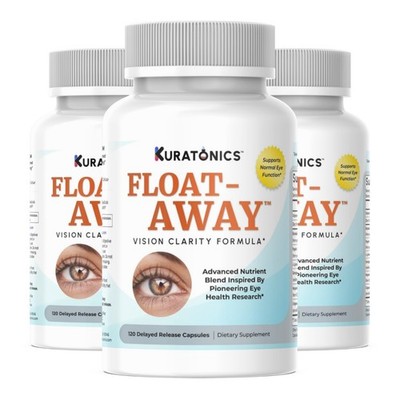 (3 BOTTLE PACKS) Float-Away: Science-Backed Eye Floater Fade Supplement