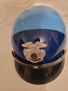 Vintage Police Motorcycle Helmet | eBay