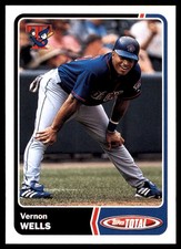 Vernon Wells 2003 Topps Total #250 Blue Jays MLB READ FREE SHIPPING AutographDen