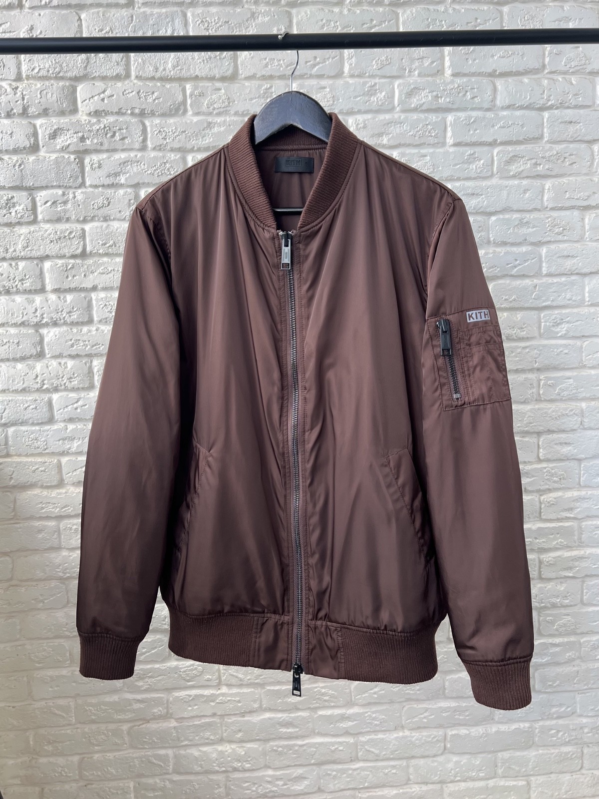 KITH NYC Astor MA-1 Logo Bomber Jacket Men's Size L