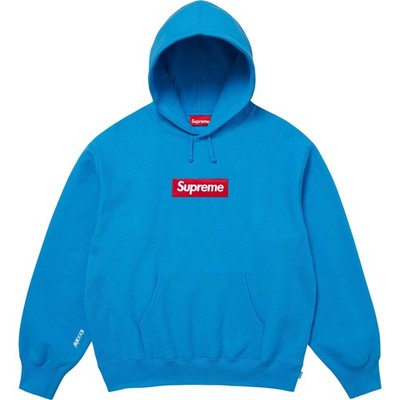 Supreme Box Logo Hoodie FW25  Cyan  | Size Large