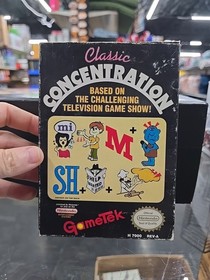 Classic Concentration (Nintendo NES Video Game 1990 CIB