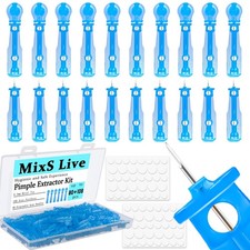 MixS Live Sterile Pimple Needle Kit - 80 pcs 0.3mm 188 Piece Set, Blue