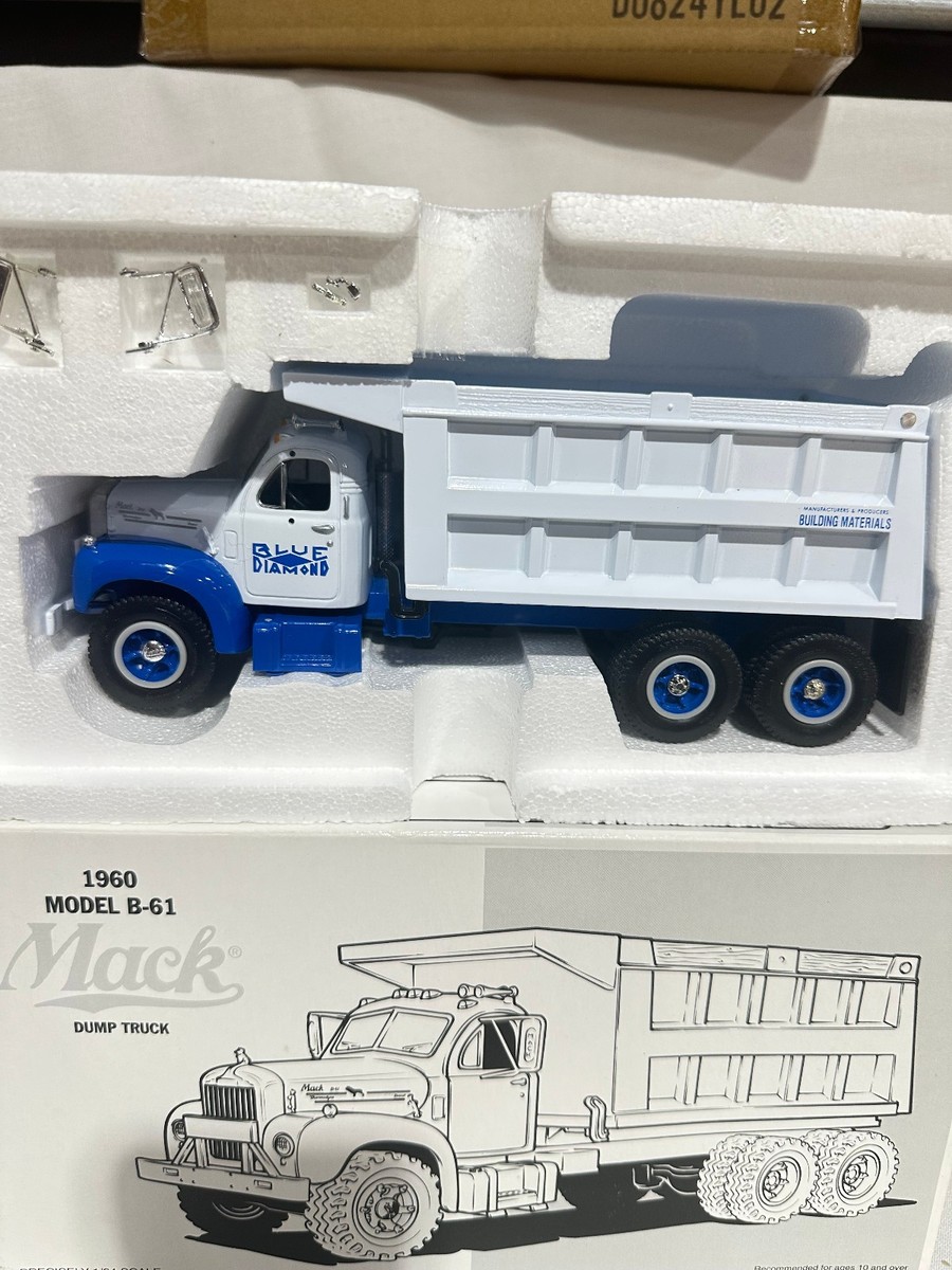 Blue Diamond 1960 Mack B-61 Dump Truck By First Gear 1/34th Scale