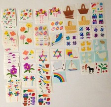 Vintage Mrs Grossman's Easter Spring Flower Sticker Lot 75 Mods