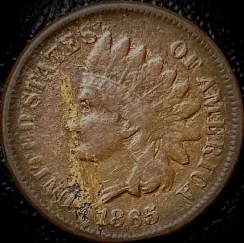 1865 Indian Head Cent -  Fine Details - 1C