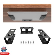 Under Desk Laptop Mount, Metal Under Desk Shelf Holder for Laptop, Mac mini, ...