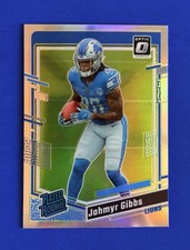 2023 Optic Jahmyr Gibbs Lions Silver Holo Prizm Parallel Rated Rookie Card #236