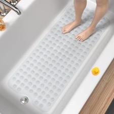 Bath Mat for Tub, Non Slip Bathtub Mat, 40 x 16 Inch Extra Long Bath Tub Mat,...