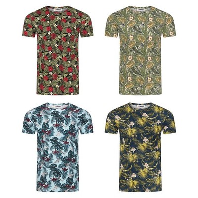 riverso Tshirt Herren kurz Regular Fit RIVBill Rundhals Kurzarm Shirt Sommer