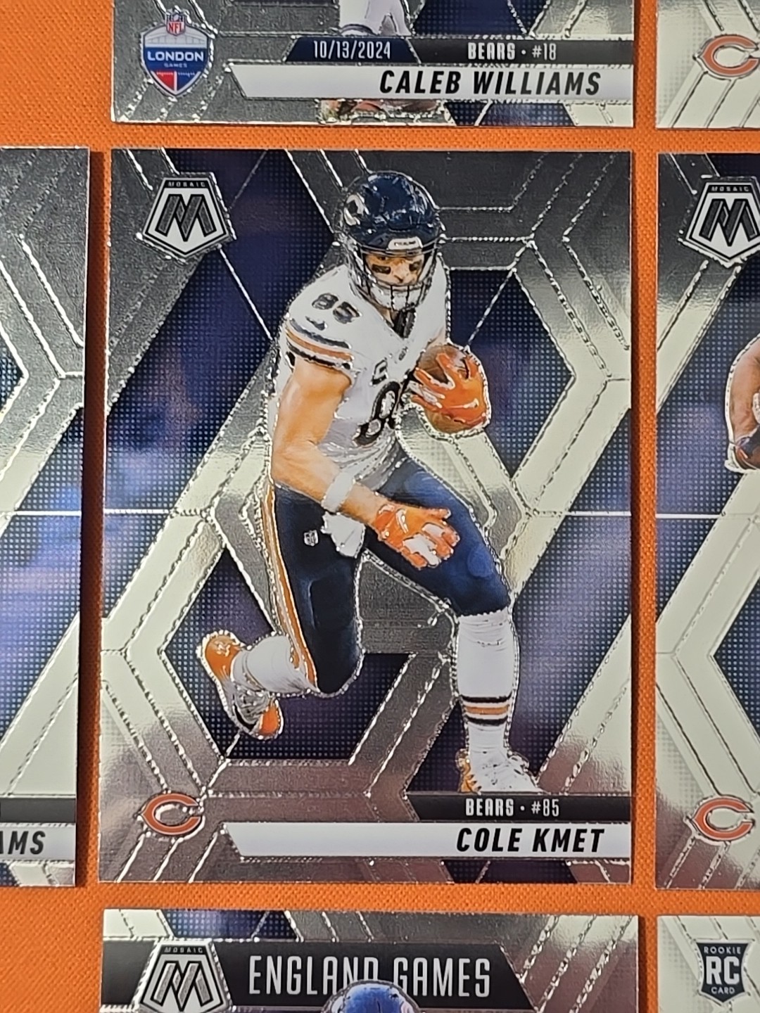 🟠🐻🔵 2025 MOSAIC CHICAGO BEARS COMPLETE BASE TEAM SET (13 CARD LOT) 🟠🐻🔵