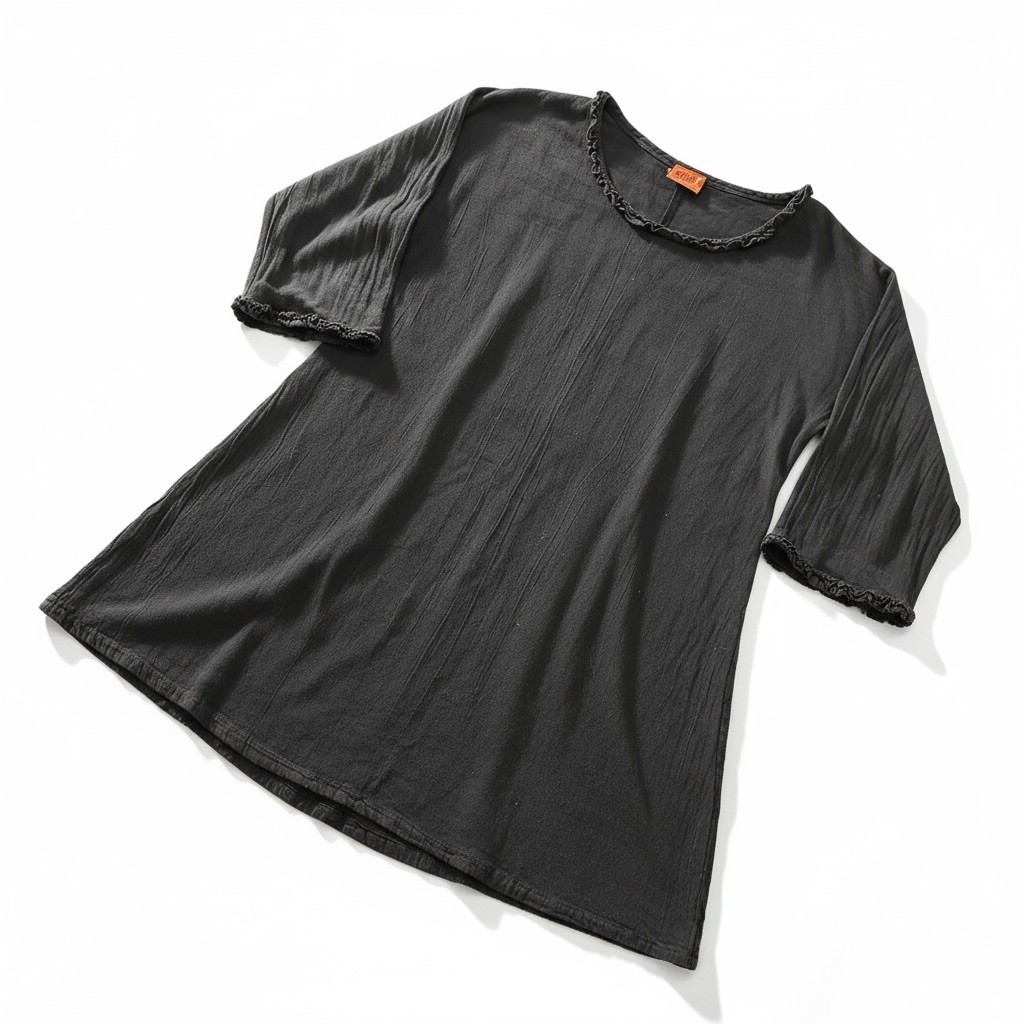 Oh My Gauze! Women's 1 Top 3/4 Sleeve Blouse Shirt Lagenlook Boho Beach Coastal
