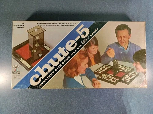 Vintage 1973 E.S. Lowe Milton Bradley CHUTE-5 Board Game Fully Complete See Pics