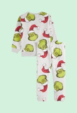 Toddler Grinch-Print top and bottoms pajama 2-piece set size 3t NWT
