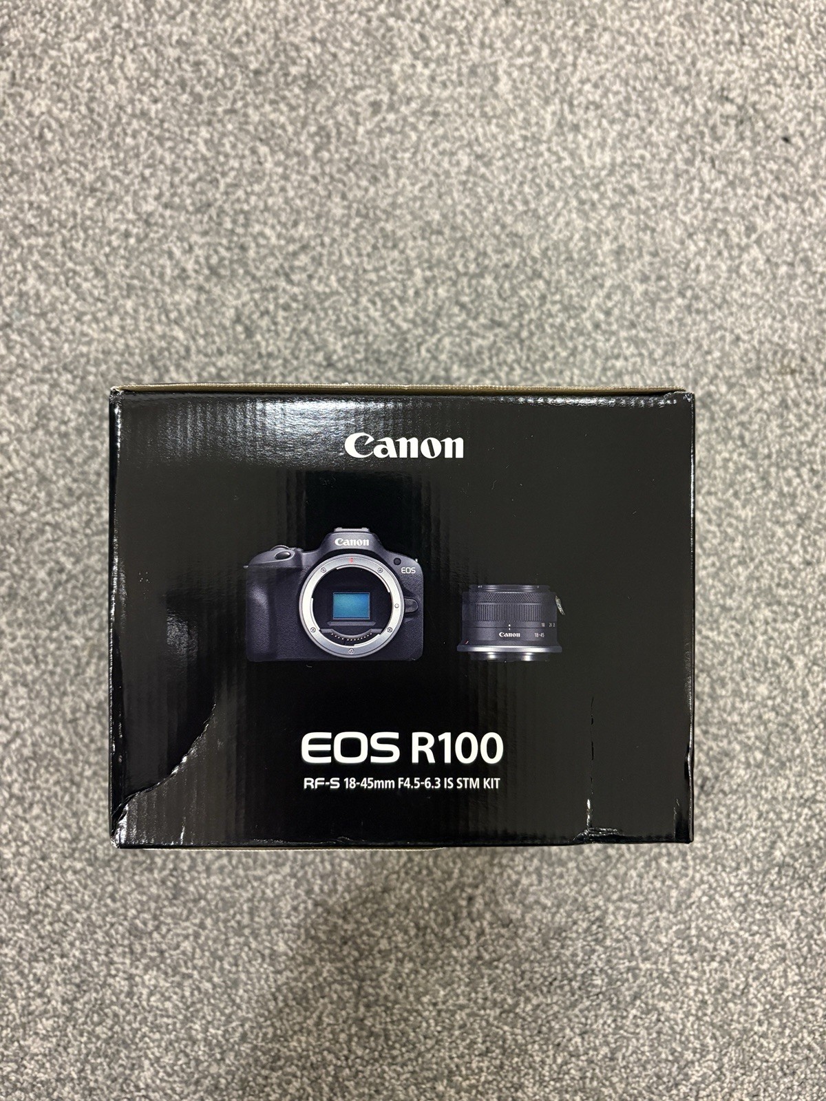 Canon EOS R100 Mirrorless Camera with 18-45mm Lens Black