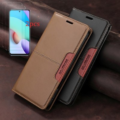 HandyHülle Für Redmi 15C Hülle Magnet Tasche Geldbörse Klapp SchutzCase 9H Glas