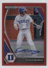 2021 Panini Prizm Draft Picks Red 45/50 Ethan Murray #PDP147 Auto nd3