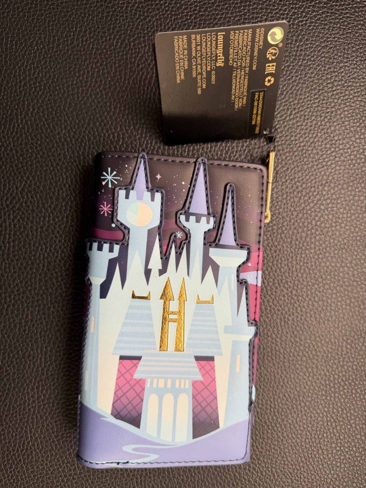 Loungefly Disney Princess Cinderella Castle Wallet Womens Zip Flap New With Tags image 2