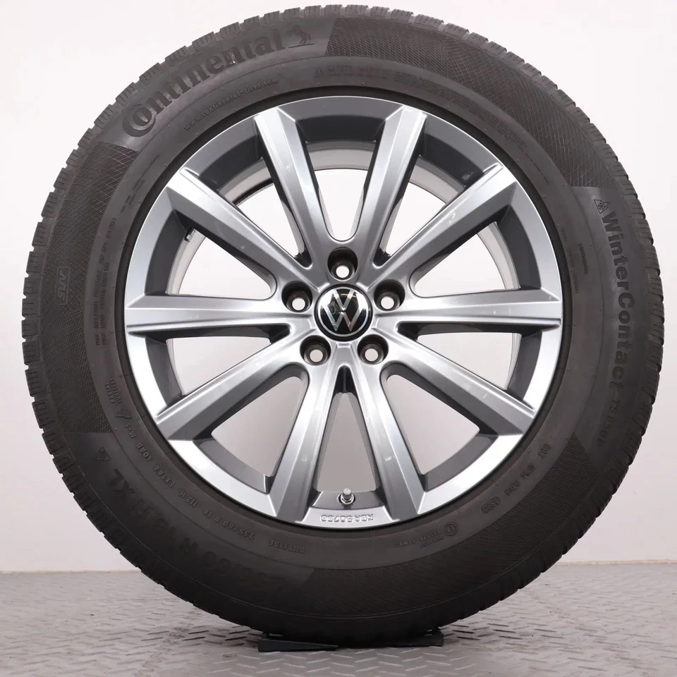 Winterräder 18 Zoll VW Touareg CR Original Alu-Felgen Winterreifen 255/60R18 RDK - Bild 4 von 4