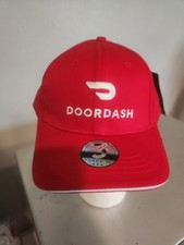 Doordash Delivery Employee RED Baseball Hat C...