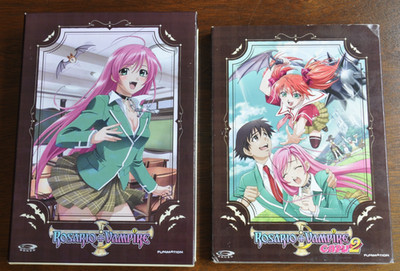 ROSARIO + VAMPIRE The Complete Series DVD Collection w/Book Funimation Anime