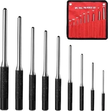 Roll Pin Punch Set 9pcs 1/16 - 5/16 Removing Repair Tools 9pcs Pin Punches