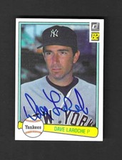 Dave Laroche N.Y. Yankees Signed Autographed 1982 Donruss Baseball Card #569