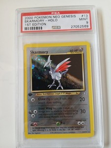 Skarmory 13/111 Neo Genesis 1st Edition PSA 9 Mint Rare Holo Pokemon Card