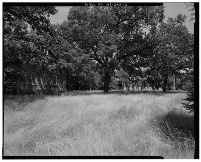VIEW NORTHWEST. HOUSE LEFT BARN BACKGROUND - Lila Farm, E808 State Highway 54,