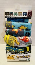 New Pack of Pokemon 5 Pack Athletic Boys Boxer Briefs Size Small (6-7) Torn Box
