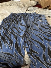 MLB LA Dodgers Blue/black Stripe Pajama Sleepwear XL Inseam Is 27