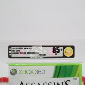 XBOX 360 ASSASSIN'S CREED: BROTHERHOOD - VGA GRADED 85+ NM+ GOLD! NEW & Sealed!