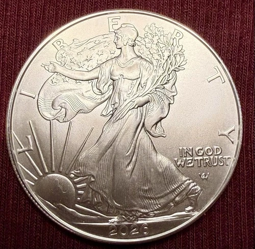 ONE 2026 1 oz American Silver Eagle From APMEX First Strike Eligible Tube BU