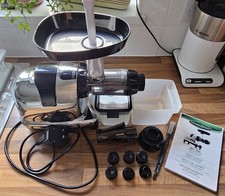 Omega 8008 (J8228) Slow Masticating Juicer & Nutrition System in Mirror Chrome