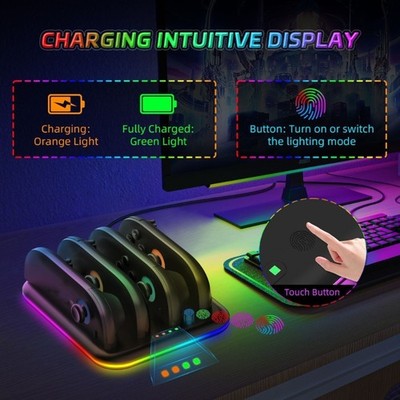 Simultaneous Charging Stand For Controllers Intelligent Gradient Lighting Design