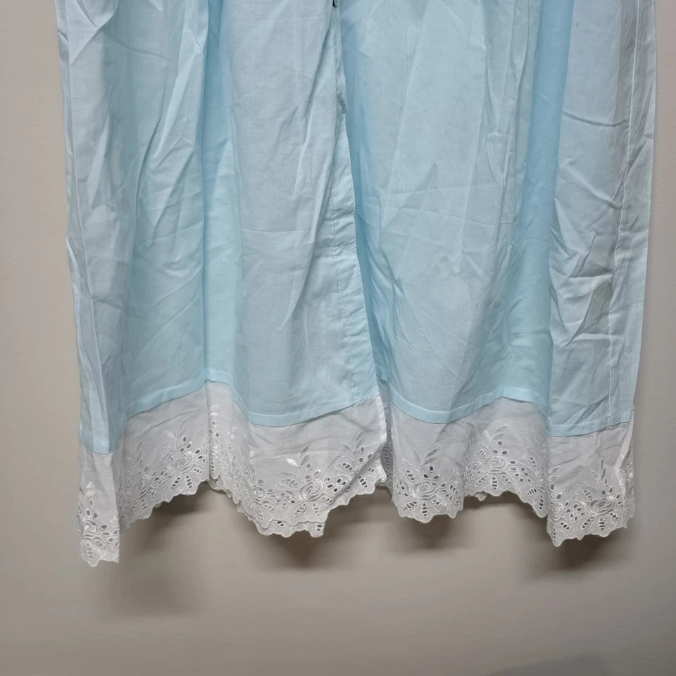 Camisón de encaje de vidrio marino turquesa oeste Eileen para mujer talla L Cottage Core  Foto 4 de 4