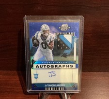 2024 Panini Contenders Optic Ja'Tavion Sanders Rookie Patch Auto