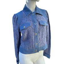 Insight New York Embroidered Lace Button Up S...