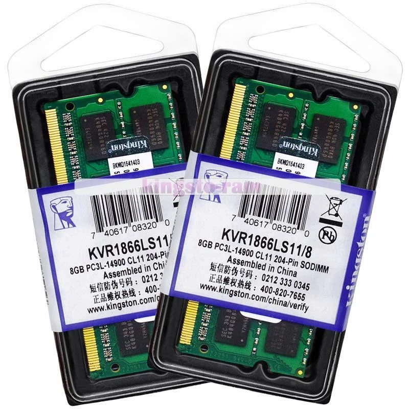 Kingston 16GB 2x8GB DDR3L 1866MHz 2RX8 PC3L-14900S 1.35V SO-DIMM Laptop Speicher