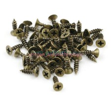 100pcs 2x6 2.5x8 3x10mm Flat Countersunk Head Self Tapping Screw Phillips Mini
