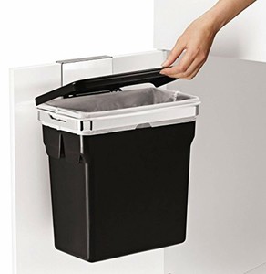 Details About Kitchen In Cabinet Waste Bin Hanging Over Door Bucket With Heavy Duty Frame 10l