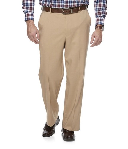 Flat Front Khaki Traveler Dress Pants 
