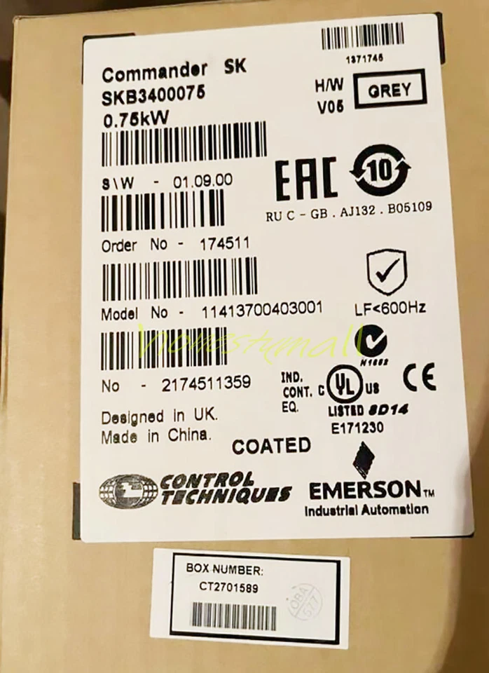 1PC NEW EMERSON CONTROL TECHNIQUES INVERTER SKB3400075